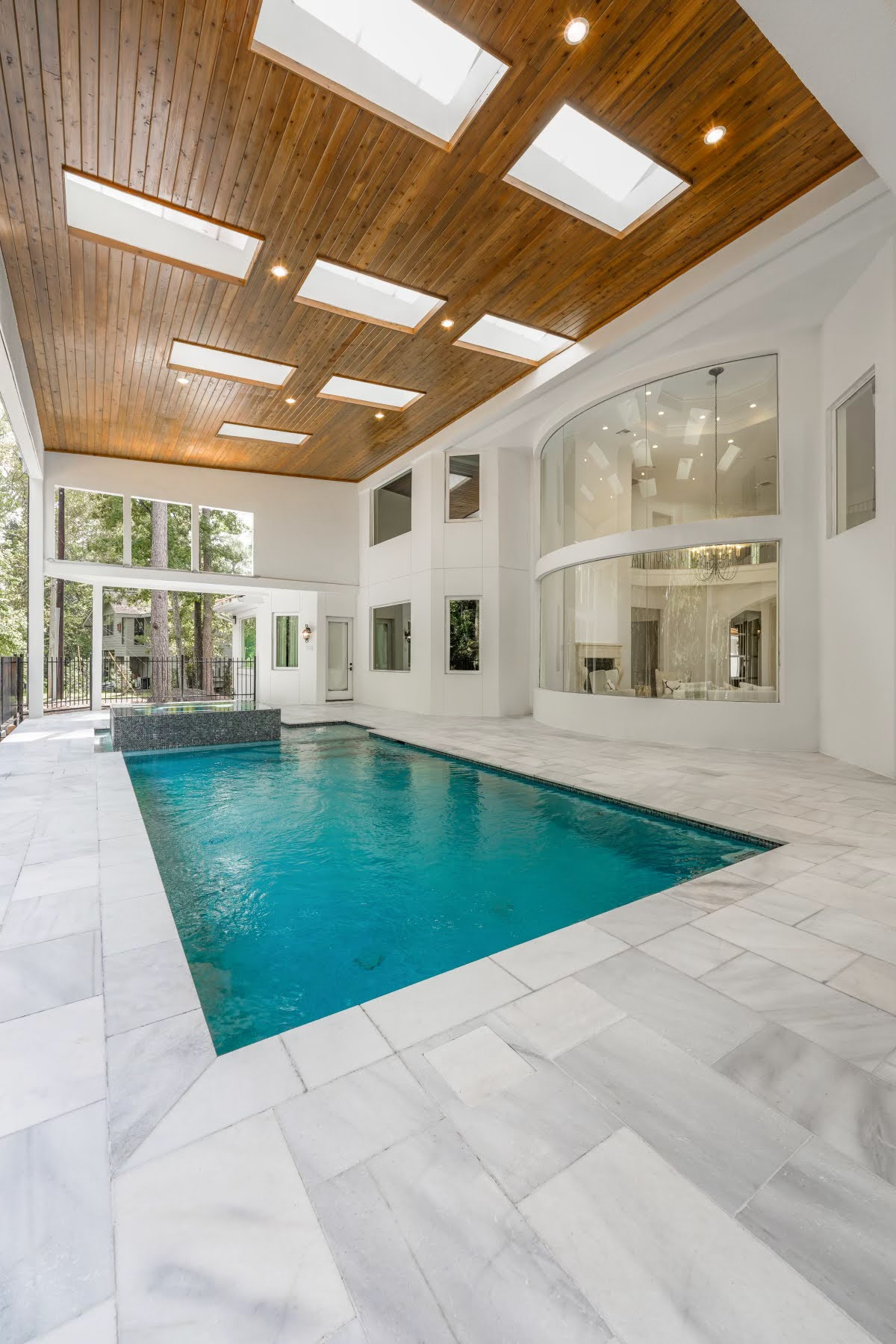 Spa-like bathroom finishes