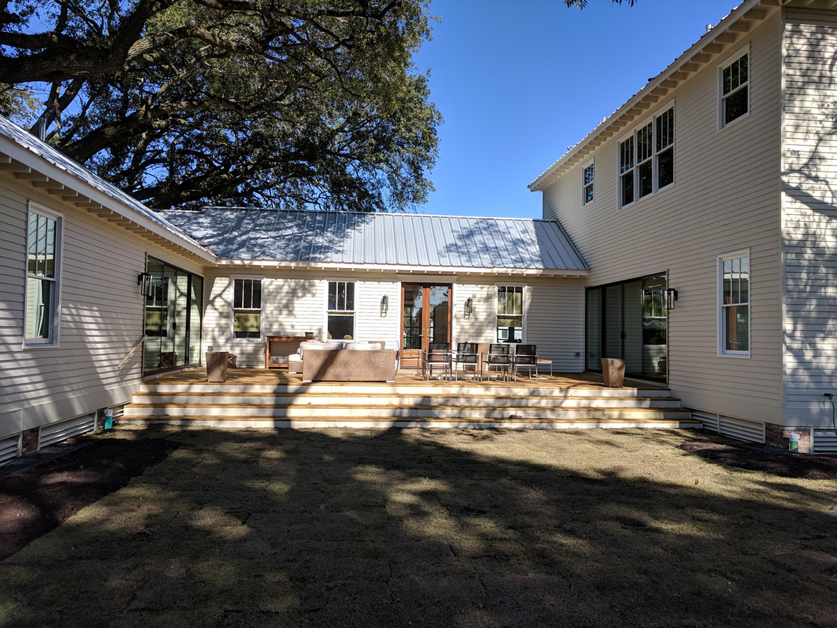 Living room with large windows